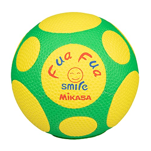 サッカーボール（ジュニア） ミカサ(MIKASA) ジュニア サッカーボール 4号 ふぁふぁスマイルサッカー (小学生用) イエロー/グリーン 縫いボール FFF4-YG