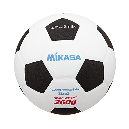 サッカーボール（ジュニア） ミカサ(MIKASA) ジュニア サッカーボール 3号 スマイルサッカー (小学生低学年) 約260g ホワイト/ブラック 貼りボール SF32