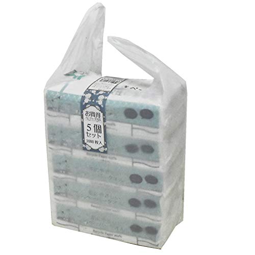 紺屋商事 タオル ペーパー 厚手40gソフト 超吸収する紙ふきふきペーパータオル中判200枚入り5パック(1000枚)220mmx230mm