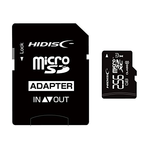 HIDISC microSDXCJ[h 256GB Class10 UHS-I HDMCSDX256GCL10UIJP3