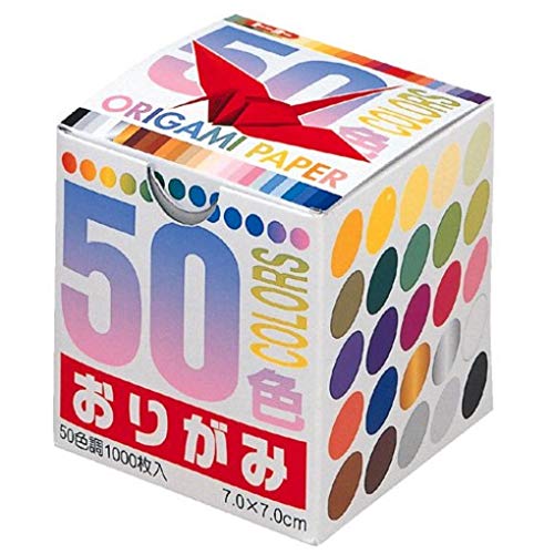 トーヨー 折り紙 50色おりがみ 7cm角 1000枚入 001024