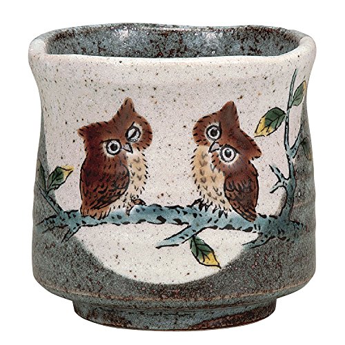 九谷焼 湯のみ ふくろう AK4-0643