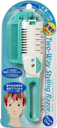 グリーンベル ツーウェイ ダイヤルヘアカッター(クシ付き)グリーン MB-305