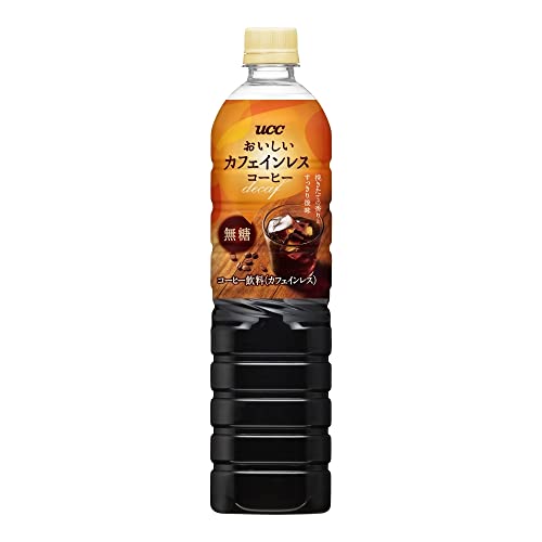 お・い・し・いカフェインレス UCC おいしいカフェインレスコーヒー 無糖 ペットボトル コーヒー 900ml×12本