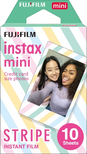 富士フイルム(FUJIFILM) インスタントカメラ チェキ用フィルム 10枚入 絵柄 (ストライプ) INSTAX MINI STRIPE 1