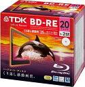 TDK 録画用 BD-RE 25GB 1-2倍速 ホワイトワイドプリンタブル 20枚 5mmケース BEV25PWA20A(2)