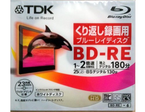 TDK BEV25PWA1A-D 繰り返し録画用 BD-RE ブレーレイディスク 25GB 180分