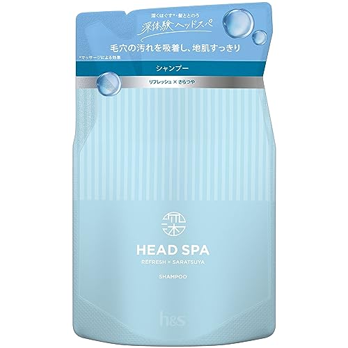 h&s(エイチアンドエス) 深体験ヘッドスパ リフレッシュ×さらつや シャンプー 詰め替え スカルプ