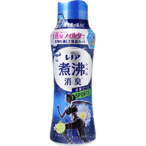 レノア 超消臭 煮沸レベル消臭 抗菌ビーズ SPORTS クールリフレッシュ&シトラス 本体 420mL