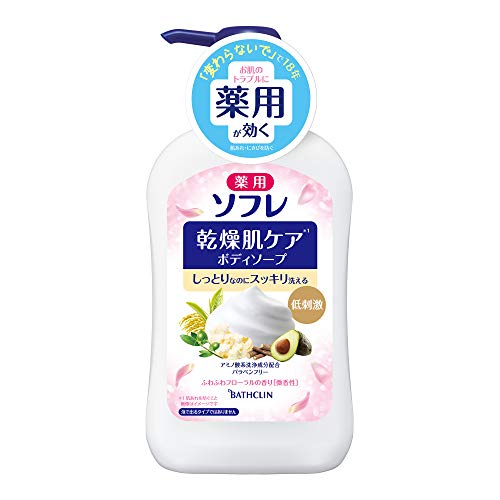 医薬部外品薬用ソフレ乾燥肌ケア ボディソープ本体550mL(赤ちゃんと一緒に使えます)のサムネイル