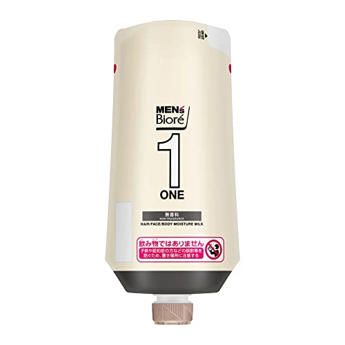 メンズビオレ ONE 全身保湿ミルク 無香料 つけかえ用 300ml《 髪・顔・体 に使える 全身用乳液 》