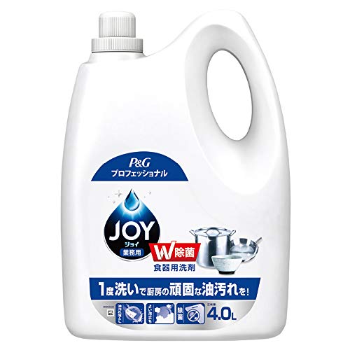 大容量 ジョイ W除菌 食器用洗剤 業務用 詰め替え 4L P&Gプロフェッショナル