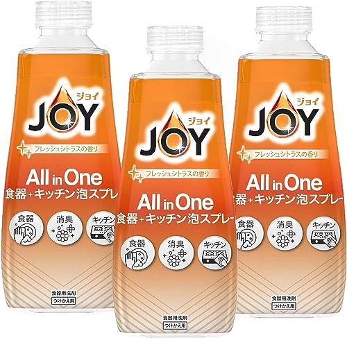 まとめ買い ジョイ オールインワン 泡スプレー 食器用洗剤 フレッシュシトラスの香り つけかえ用 300mL×3個 まとめ買い ジョイ オールインワン 泡スプレー 食器用洗剤 フレッシュシトラスの香り つけかえ用 300mL×3個
