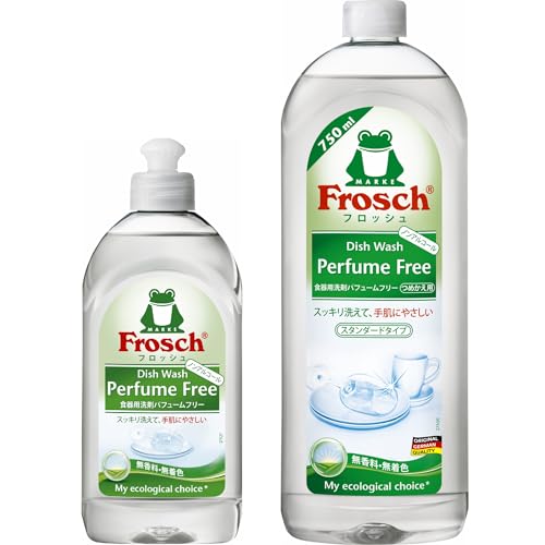 フロッシュ食器用洗剤 パフュームフリー 本体300ml+つめかえ用750mlセット フロッシュ食器用洗剤 パフュームフリー 本体300ml+つめかえ用750mlセット
