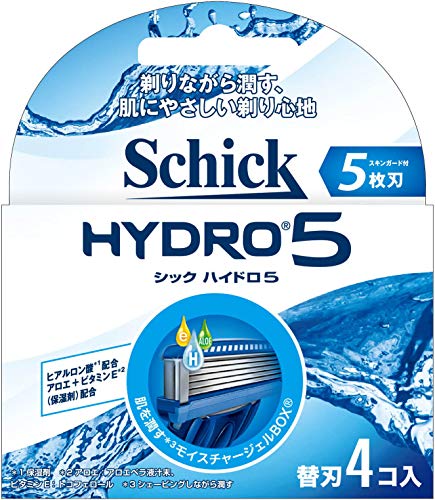 シック Schick 5枚刃 ハイドロ5 替刃 4コ入 男性カミソリ