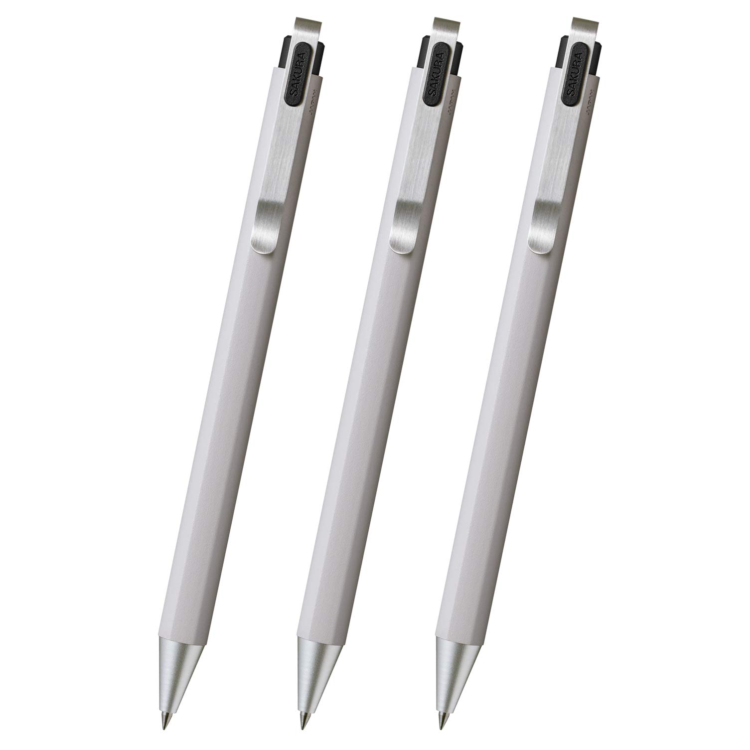 サクラクレパス ゲルインキボールペン ボールサインiD ピュアブラック 0.4mm 3本 GBR204#49(3)