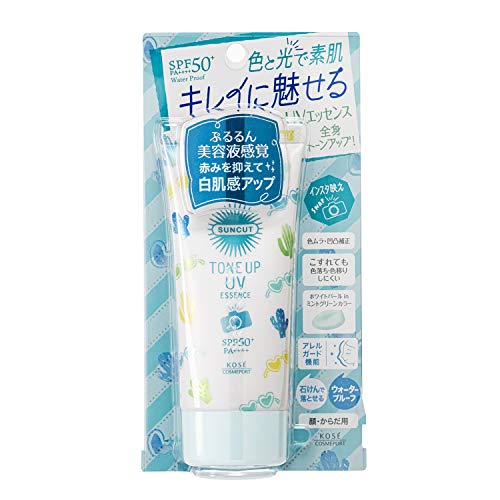 KOSE サンカット 日焼け止め トーンアップ UV エッセンス ミントグリーン カラーコントロール ウォータープルーフ 80g クリスタルフロ KOSE サンカット 日焼け止め トーンアップ UV エッセンス ミントグリーン カラーコントロール ウォータープルーフ 80g クリスタルフロ