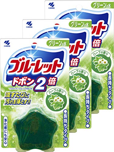 まとめ買いブルーレット ドボン2倍 トイレタンク洗浄剤 ハーブ 120g×3個