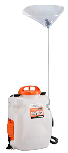 工進(KOSHIN) 18V 2.0Ah 充電式 噴霧器 タンク 10L SLS-10 バッテリー・充電器付 ダイヤフラム ポンプ ..