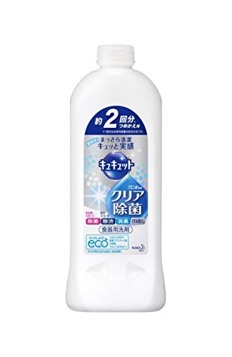 花王 食器用洗剤 キュキュット クリア除菌 詰替用 385ml 花王 食器用洗剤 キュキュット クリア除菌 詰替用 385ml