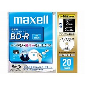 maxell 録画用 BD-R 25GB 4倍速対応 プリンタブル ホワイト ひろびろ超美白レーベル 20枚入 BR25VFWPB.20S maxell 録画用 BD-R 25GB 4倍速対応 プリンタブル ホワイト ひろびろ超美白レーベル 20枚入 BR25VFWPB.20S