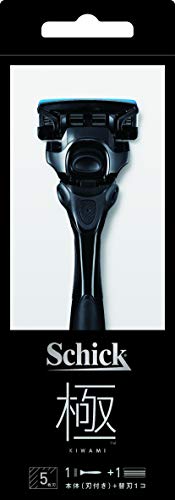 Schick(シック) シック Schick 極 KIWAMI ホルダー (刃付き)+ 替刃1コ 5枚刃 カミソリ 髭剃り 1個 (x 1)