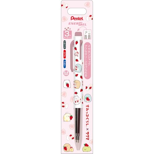 サンエックス(San-X) すみっコぐらし ｢すみっコぐらし×サクマいちごみるくキャンディ｣ エナージェル ボールペン3C PR12001 サイ