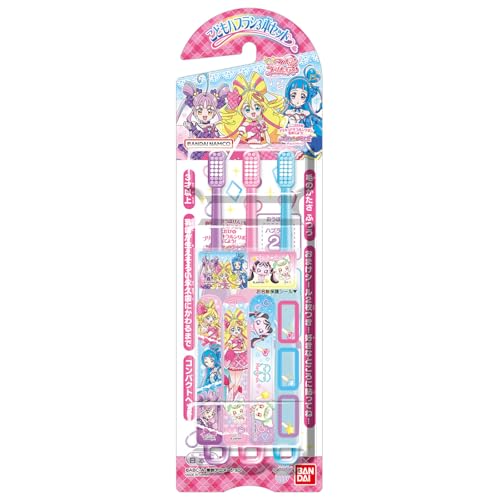 バンダイ(BANDAI)こどもハブラシ3本セット キミとアイドルプリキュア バンダイ(BANDAI)こどもハブラシ3本セット キミとアイドルプリキュア