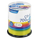 Verbatim バーベイタム 1回記録用 CD-R 700MB 100枚 シルバーディスク 48倍速 SR80FC100SV1(2)