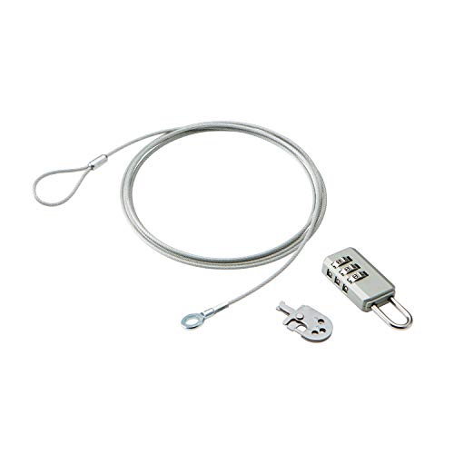 エレコム セキュリティワイヤー ダイヤル式南京錠 マルチロックパーツ 通常キー ESL-10A