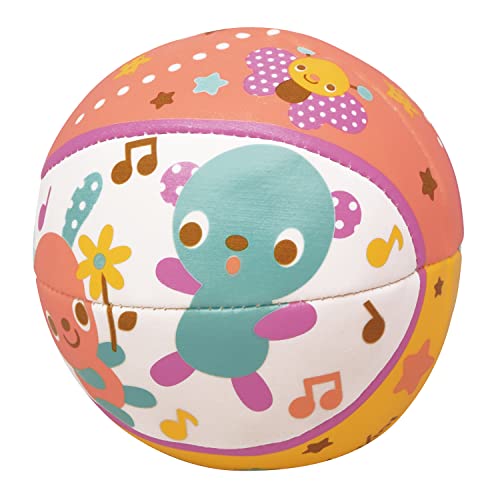 トイローヤル ふわふわボール(小) 鈴入り 音が鳴る ( 当たっても痛くない / 柔らかい ) カラフル どうぶつ柄 ( おおきめ ボール /