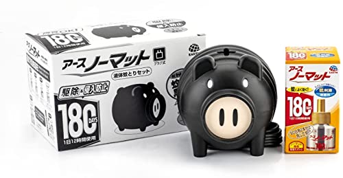 アースノーマット 蚊とり 黒ブタ 蚊取り 虫除け 置き型 本体 屋内 屋外 蚊 対策 駆除 虫除け 置き型 無..