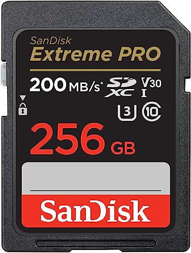 SanDisk (サンディスク) 256GB Extreme PRO SDXC UHS-I メモリーカード - C10、U3、V30、4K UH