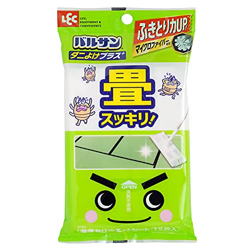 レック 激落ちくん＆バルサン ダニ除けプラス 畳用 ウェットシート 15枚入 マイクロファイバー配合ふき..