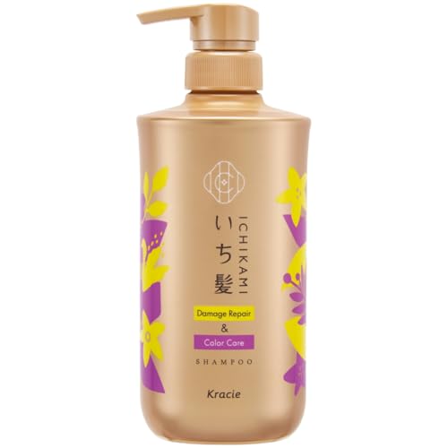 いち髪 ダメージリペア & カラーケア シャンプー ポンプ 480ml | ノンシリコン アミノ酸シャンプー ヘアケア ダメージケア 色落ち