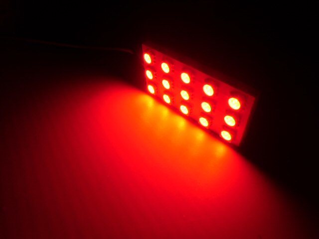 12v 軽トラ マーカー 15SMD LED 赤 レッド 電球 交換用 角マーカー ランプ 電飾 デコトラ アンドン