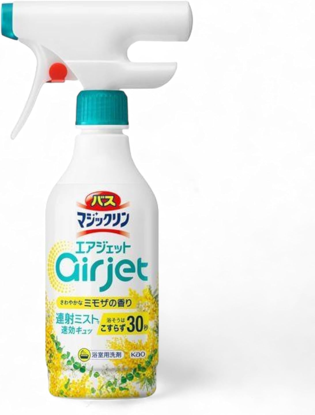 商品情報容量430 ミリリットル成分界面活性剤（3%、ポリオキシエチレンアルキルエーテル）、安定化剤、除菌剤液性中性特徴除菌効果: 浴室の清潔を保ちます【数量限定】バスマジックリン エアジェット ミモザの香り 本体 詰め替え セット 浴室用洗剤 お風呂用洗剤 バスクリーナー スプレー 花王 まとめ買い お風呂掃除 浴槽 浴室 バス用 洗剤 シュッと広がるミストで毎日のお風呂掃除をもっと手軽に♪華やかなミモザの香り 5