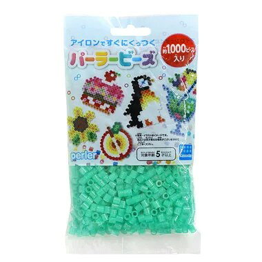 【送料無料】パーラービーズ 単色 5045 ラメみどり 緑 カワダ 1000ピース アイロンビーズ 補充用 単品 工作 知育 おもちゃ ハンドメイド 手芸 KAWADA