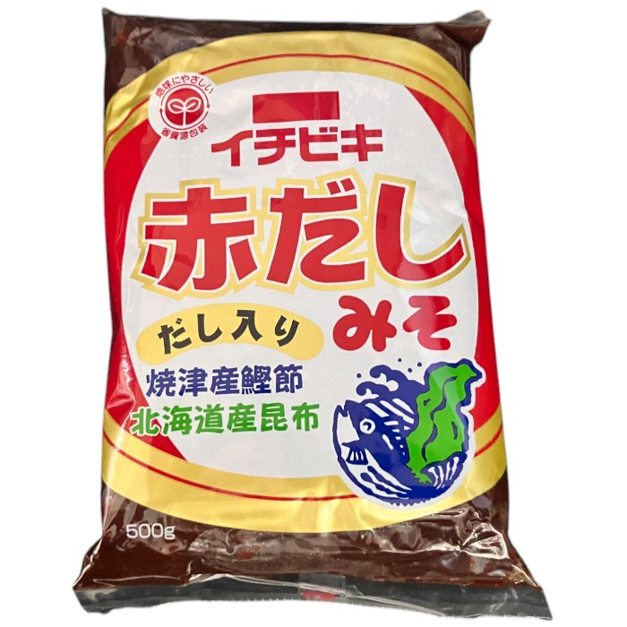 イチビキ 赤だし みそ 500g 詰替え 大容量 だし入りみそ 味噌汁 煮物 焼津産鰹節と北海道産昆布使用 家庭料理 味噌 だし入り 北海道産 昆布 鰹節 焼津産 赤だし味噌 赤だし味噌汁 味噌汁 みそ汁 調味料 美味しい 美味しい味噌 だし味噌