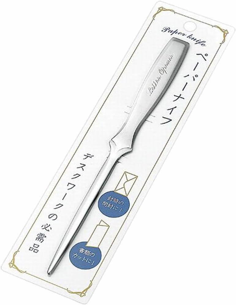 【送料無料】ペーパーナイフ レターオープナー ステンレス 封筒開封 手紙 開封カッター 書類 オフィス 事務用品 郵便 開封 文房具 デスク用品 シンプル 高級感 軽量 おしゃれ ギフト プレゼント 便利グッズ デスクワーク 必需品 ns-actyuk-10000075 ACTYUK 楽天市場店 パッケージ画像
