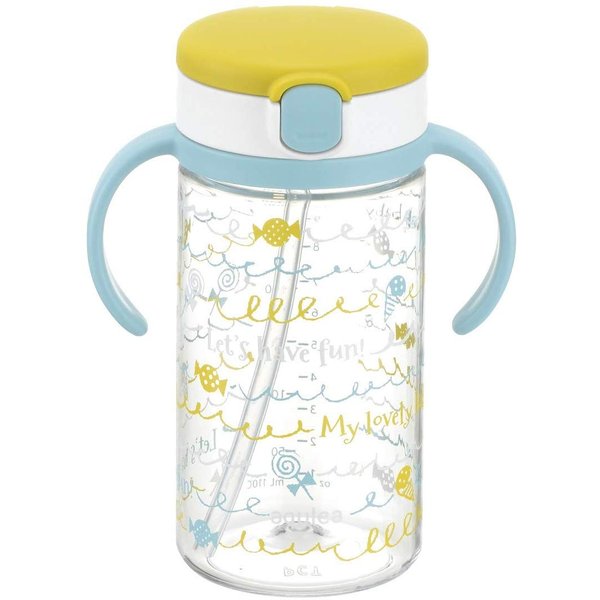 【直送品のため・代金引換・後払い不可】リッチェル アクリア おでかけストローマグR 320 イエロー(Y)