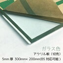 アクリル板 5mm厚 300mm×200mm 1枚【ガラス色】【国産アクリル板(切売)】【メール便対応可能】