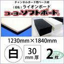 コーヨーソフトボード 白 30mm厚 1230mm×1840mm 2枚(旧ライオンボード)【送料無料】【代引不可】【法人・業者のみ対応可能】