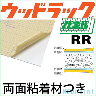 ウッドラックパネルRR(両面のり付き)7mm厚910mm×1820mm 25枚【ダウ化工】【送料無料】