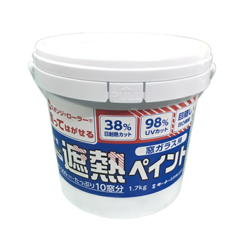 乐天商城 - 水性 遮熱ペイント 窓ガラス用 1.7kg　クリヤー/シルバー【ターナー】