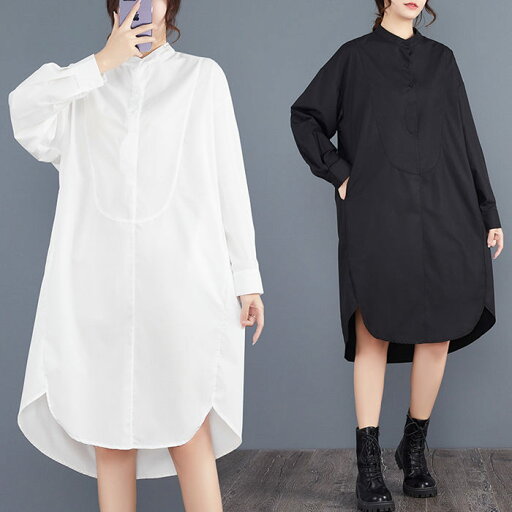 シャツワンピース ロングシャツ 長袖 秋 チュニック ワンピース シャツ レディース オーバーサイズ トップス ブラウス 切替え ビッグシルエット きれいめ 体型カバー ミドル丈 通勤 テールライン ロング 着痩せ 春 オフィスカジュアル 大人カジュアル 白 黒 シンプル シャツワンピース ロングシャツ 長袖 秋 チュニック ワンピース シャツ レディース オーバーサイズ トップス ブラウス 切替え ビッグシルエット きれいめ 体型カバー ミドル丈 通勤 テールライン ロング 着痩せ 春 オフィスカジュアル 大人カジュアル 白 黒 シンプル