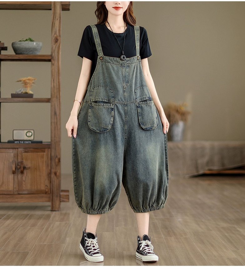 サロペット デニム オーバーオール パンツ つなぎ レディース ボトムス きれいめ 作業着 カジュアル ロンパース 夏 春 秋 オールインワン ジャンパースカー キャミ カジュアル サルエルパンツ ワイドパンツ 通勤 テールライン ロング 着痩せ 可愛 大きいサイズ 大人