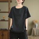 デニム トップス ブラウス 夏 レディース ロングシャツ 半袖 プルオーバー 薄手 春物 シャツ チュニック tシャツ カットソー 大きいサイズ 春 ミドル丈 ...