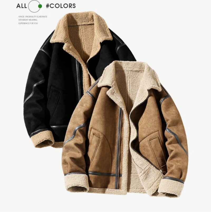 ムートンコート メンズ ムートンジャケット アウター 裏ボア 裏起毛 ミリタリー ファーコート ボアコート 防寒 暖かい 厚手 あったか 秋冬