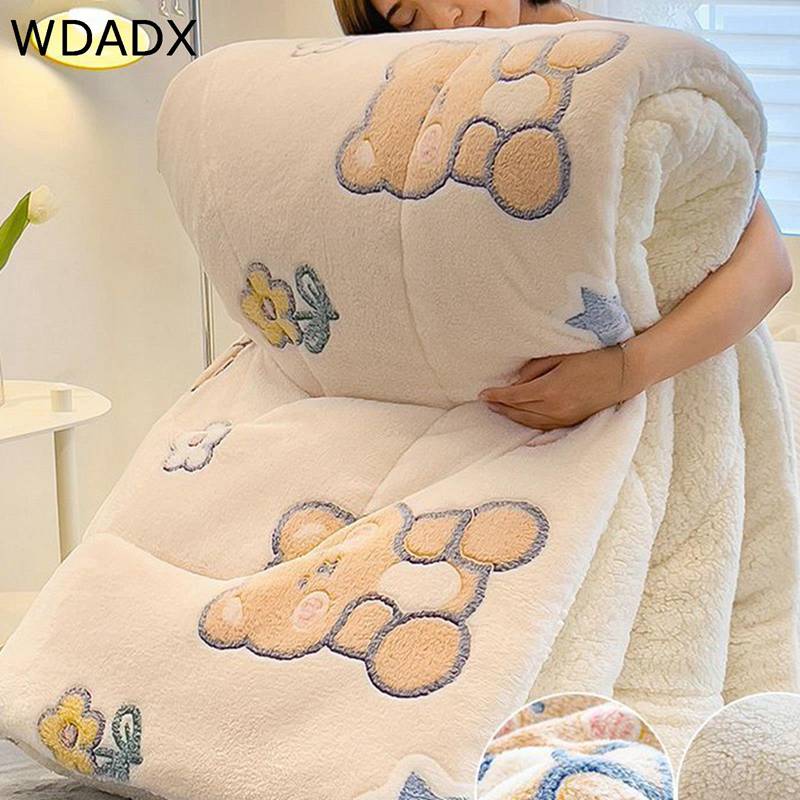 掛け布団 二枚合わせ 掛ぶとん 裏シープ シングル ダブル 可愛い柄 保温力UP 暖かい 裏ボア もこもこ あったか 極厚 かけ布団 剥がれない お手入れ簡単 清潔布団 北欧 一人暮らし 新生活 秋冬 洗える